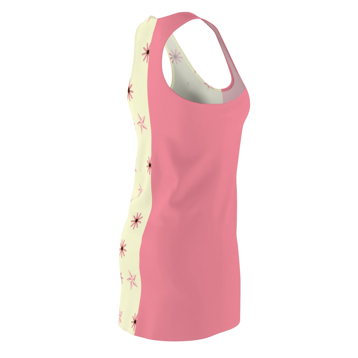 Floral Racerback Dress with Pink Accents