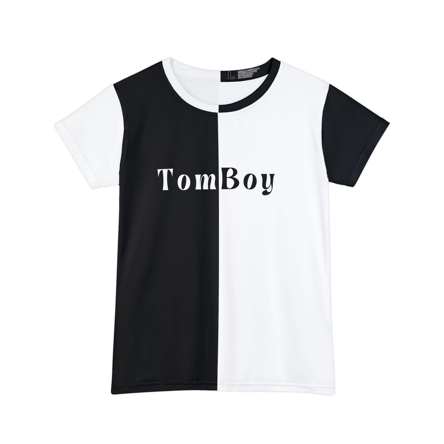Bold Contrast: Women's TomBoy All-Over-Print Tee