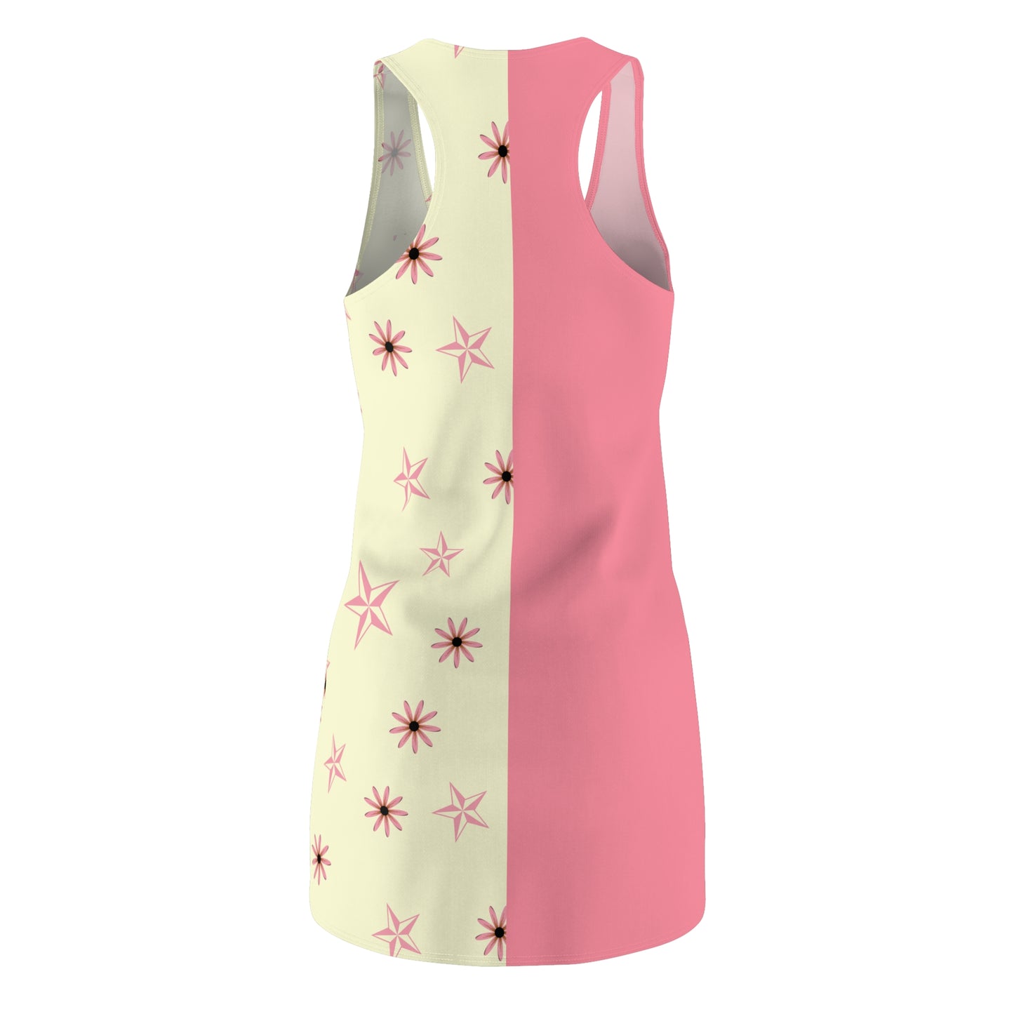 Floral Racerback Dress with Pink Accents