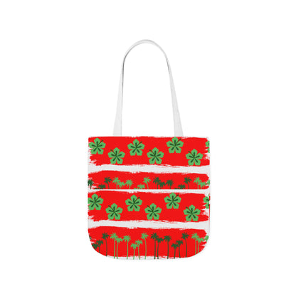 Tropical Delight: Red Hawaiian All-Over-Print Tote bag