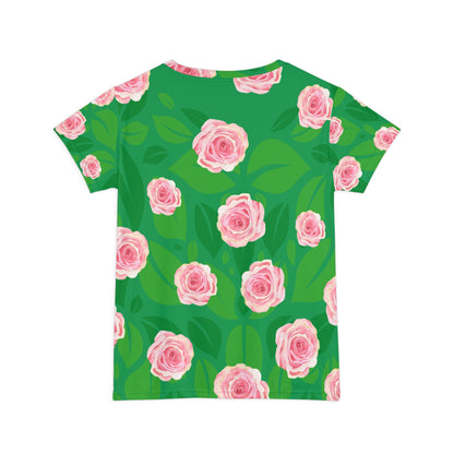 Rose Garden Delight: Women's Short Sleeve Shirt