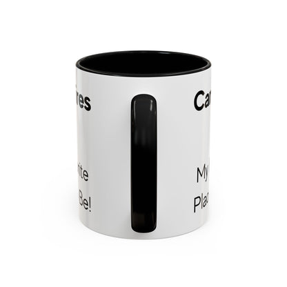 Campfires are My Favorite Place to Be Two-Tone Coffee Mug, 11oz
