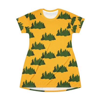Pine Tree T-Shirt Dress