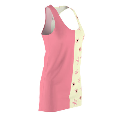 Floral Racerback Dress with Pink Accents